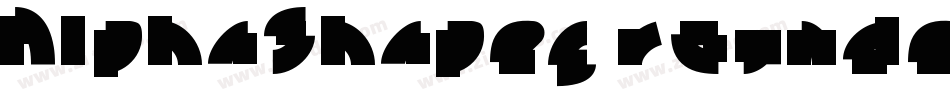 AlphaShapes rounded corners字体转换